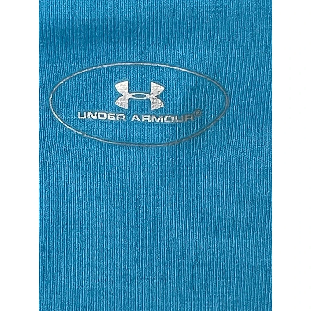 Under Armour Women's Turquoise‎ V-Neck Long Sleeve Athletic Shirt MD